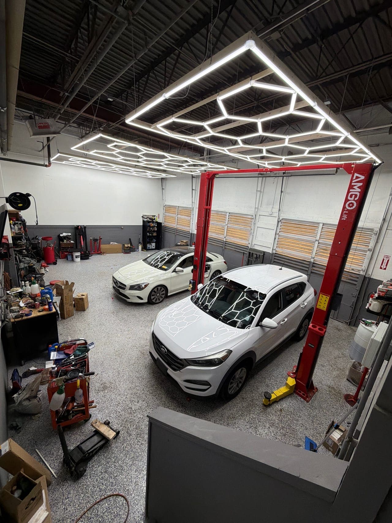 Diagnostic inspection at Pro Tech Auto.